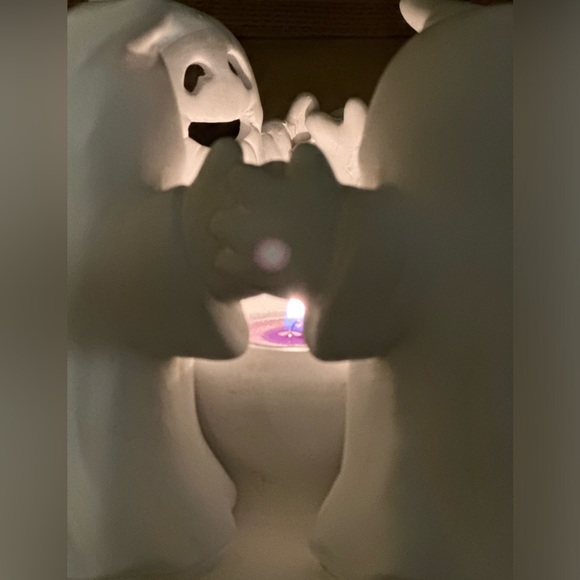 Vintage Circle of Ghosts Ceramic Candle Holder - Picture 6 of 9